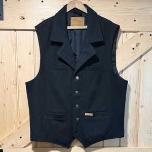 Men's Black Wool Vest by Schaefer Outfitters